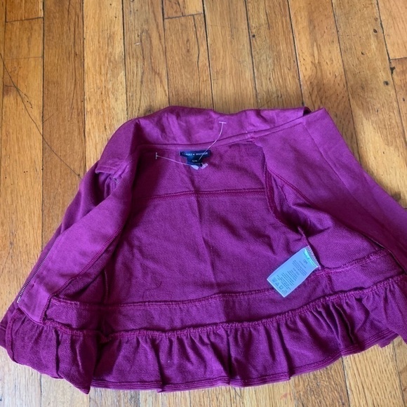 TOMMY Hilfiger | Kids/Toddler Purple Zip up Ruffle Jacket - Size 12 month - Picture 3 of 5